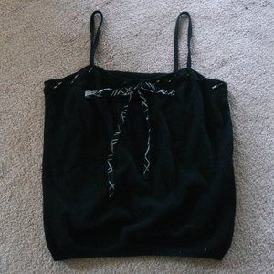 Black Cami with Bow